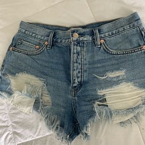 Free People Jean shorts